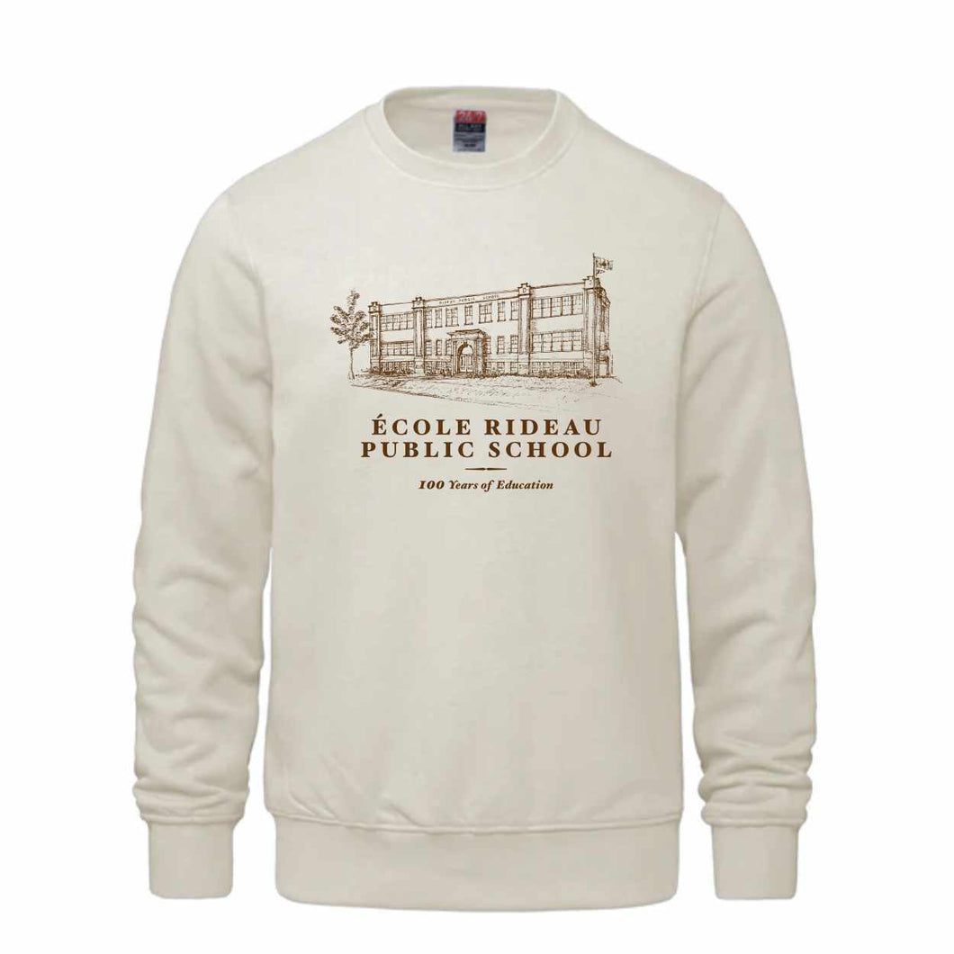 100 Years of Education Adult Crewneck